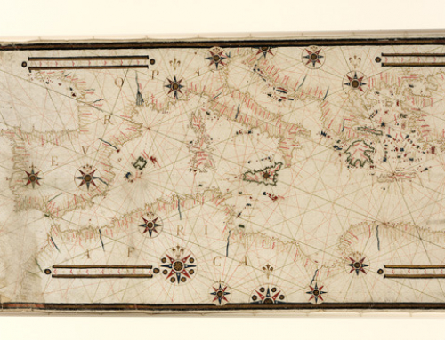 A 16th-century portolan chart of the Mediterranean